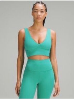 🍋Lululemon Align V-Neck Bra *Light Support, C/D cups - Kelly Green